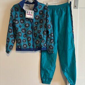 90s vintage J.P.I. Company boys hockey theme track suit - size L 14/16